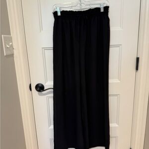 Black Tape_ Black Wide-Leg Pants